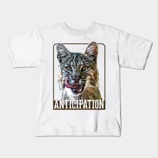 Anticipation- bobcat Kids T-Shirt